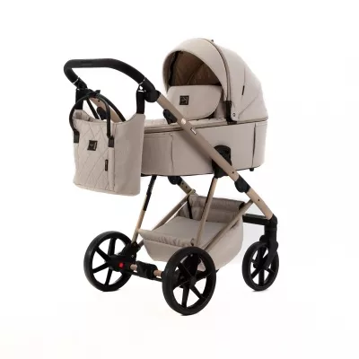 Коляска Adamex Delta Natura 3 в 1, DN-3-Vanilla