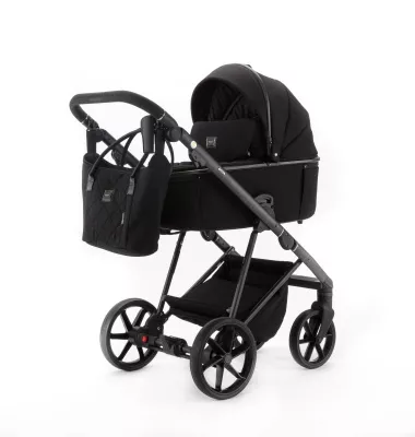 Коляска Adamex Delta Natura 2 в 1, DN-11-Carbon