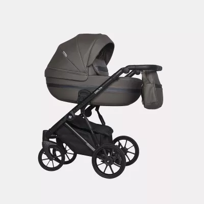 Коляска Riko Basic Delta Ecco 2 в 1, 12 Mokka темно-серый