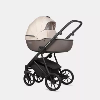 Коляска Riko Basic Montana X Plus 3 в 1, 43 Mocca (коричневый-бежевый)