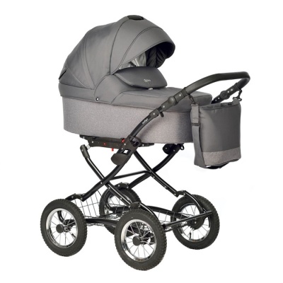 Коляска 2в1 Indigo BARBARA Classic (Ba 05 (т.серый))
