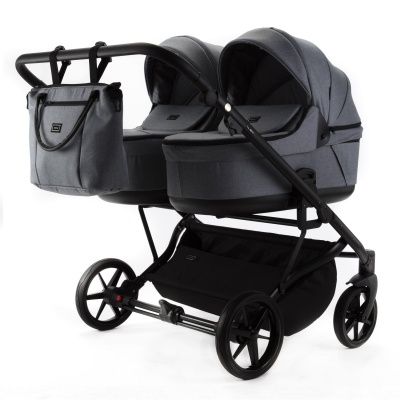 Коляска для двойни Adamex Leo Duo 2 в 1, DUO-TK60