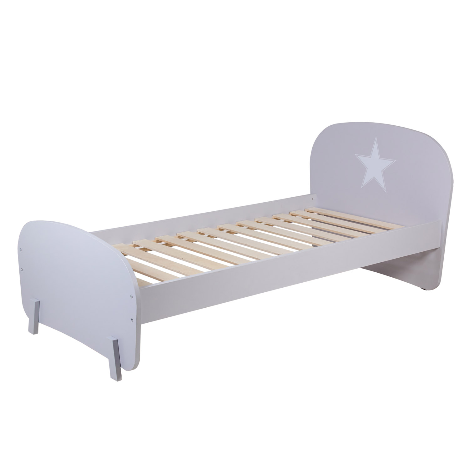 Кровать детская подростковая Polini kids Mirum 1910, Серый