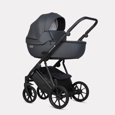 Коляска Riko Basic Montana X Ecco 2 в 1, 24 Graphite (графит)