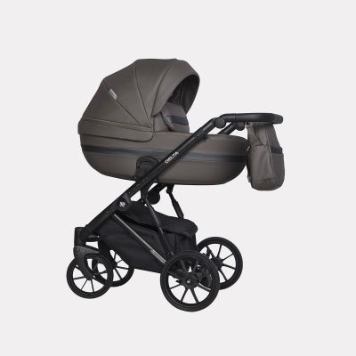 Коляска Riko Basic Delta Ecco 3 в 1, 12 Mokka темно-серый