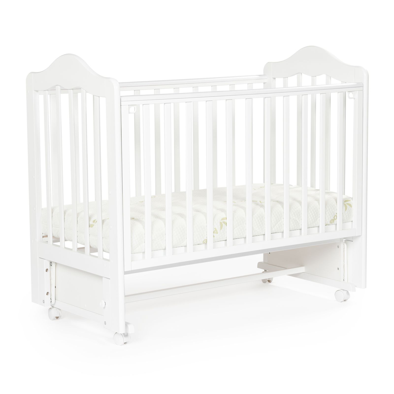 Кровать детская Bebizaro Fillmore маятник универсальный, White