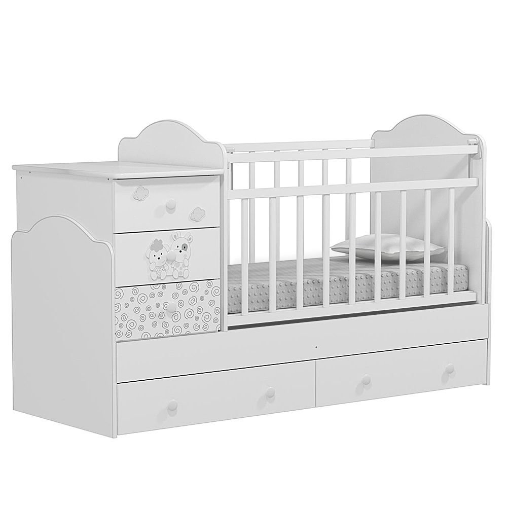 Кровать-трансформер Indigo Fattoria Universal, белый