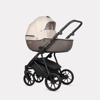 Коляска Riko Basic Montana X Plus 2 в 1, 43 Mocca (коричневый-бежевый)