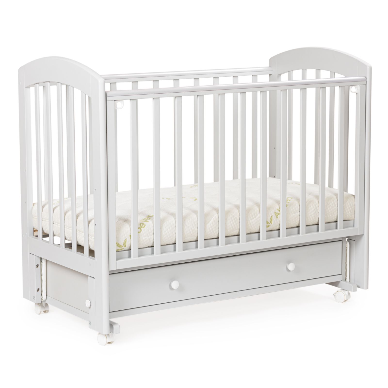 Кровать детская Bebizaro Regency, Gray, Маятник универсальный с ящиком